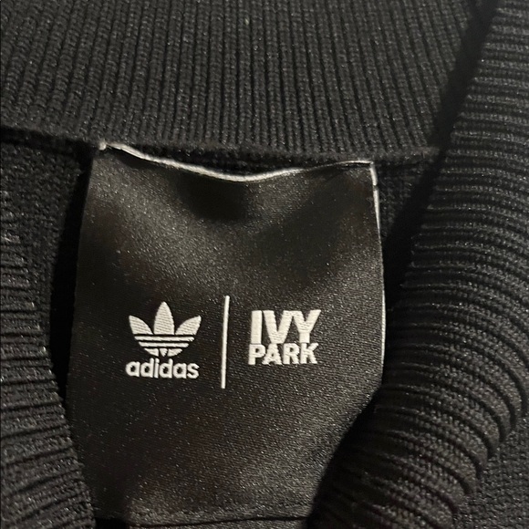 ADIDAS IVY PARK Knit Logo Dress in black and mesa - Picture 2 of 7